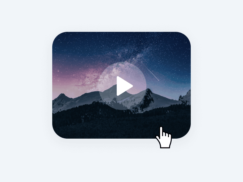 video on hover